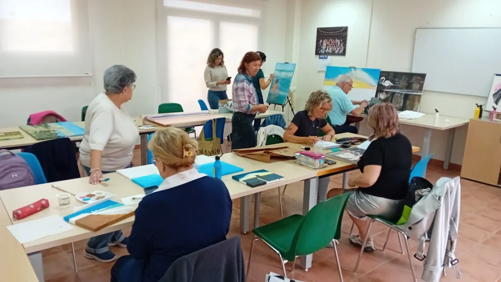 Clase de pintura y dibujo